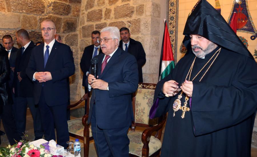 الرئيس في حفل طائفة الأرمن