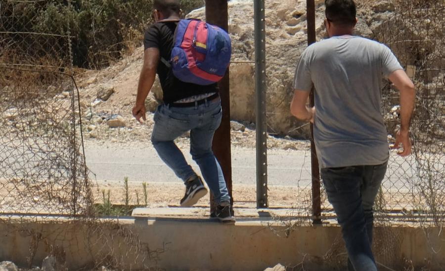 العمال الفلسطينيين في جنين 