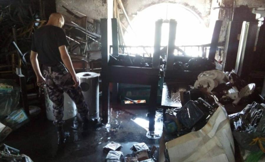 إخلاء 100 مواطن جراء حريق اندلع في أحد المطاعم بمدينة بيت جالا 