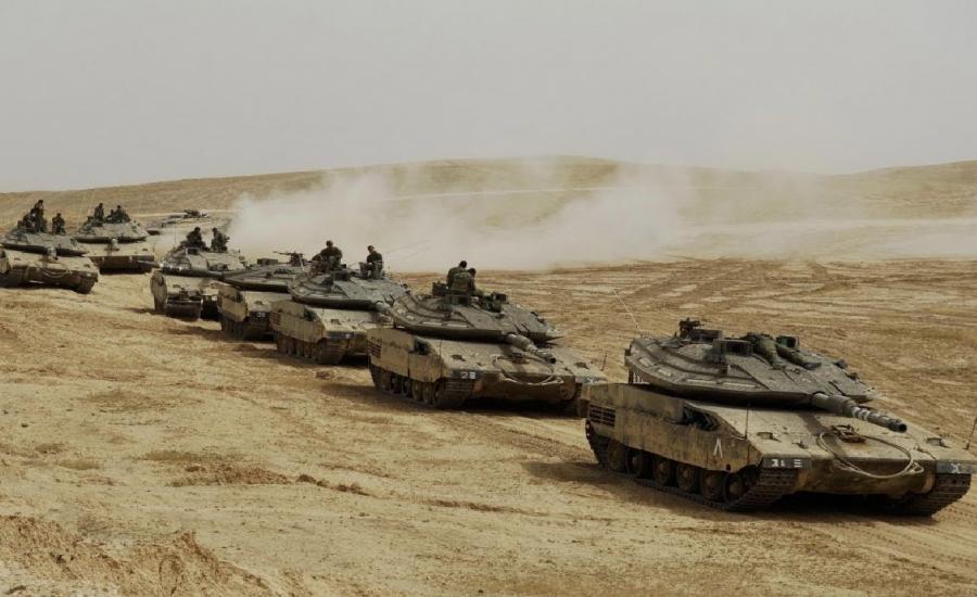 القوات البرية الاسرائيلية وغزة 