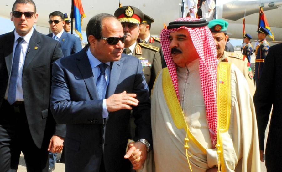 ملك البحرين والسيسي 