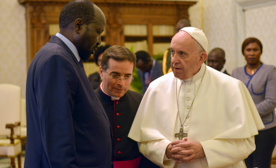 البابا وجنوب السودان 