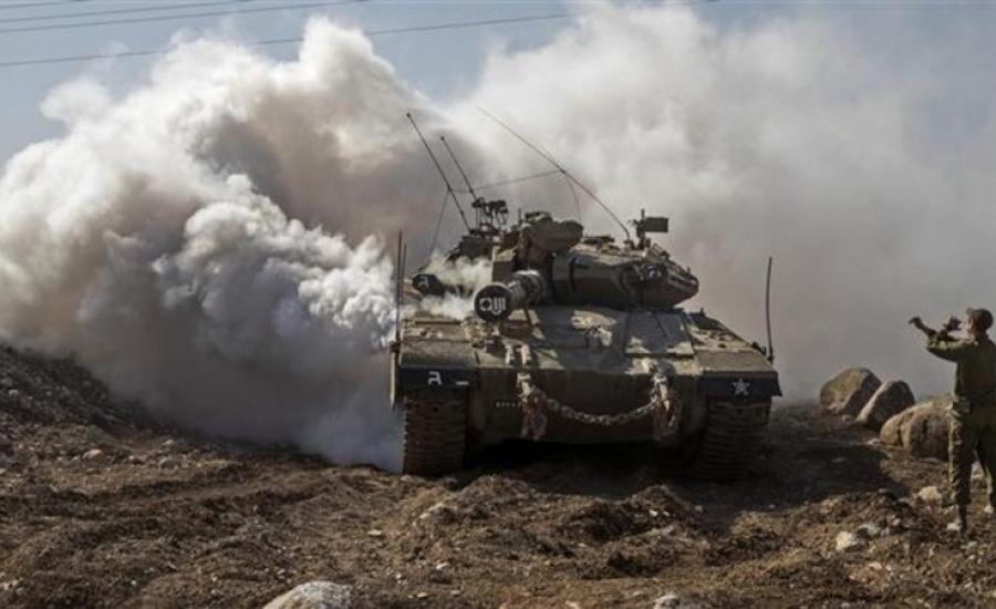 القوات الاسرائيلية قرب غزة 