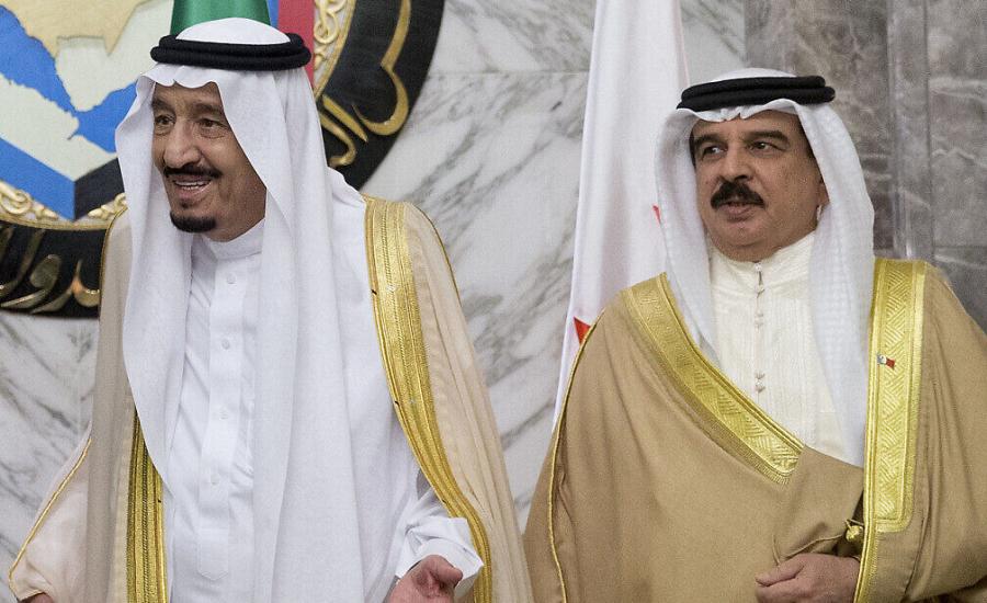 ملك البحرين وملك السعودية 