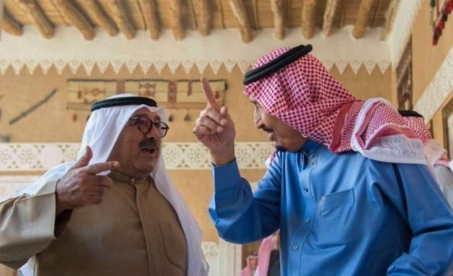 العاهل السعودي ووزير الدفاع الكويتي 