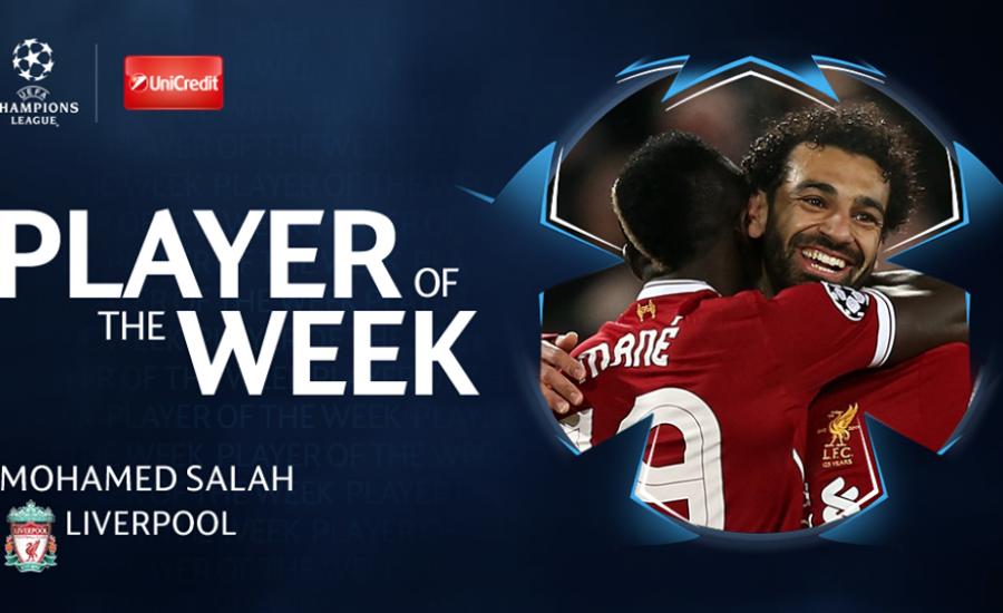 محمد صلاح يتوج بجائزة أفضل لاعب في ذهاب نصف نهائي دوري الأبطال