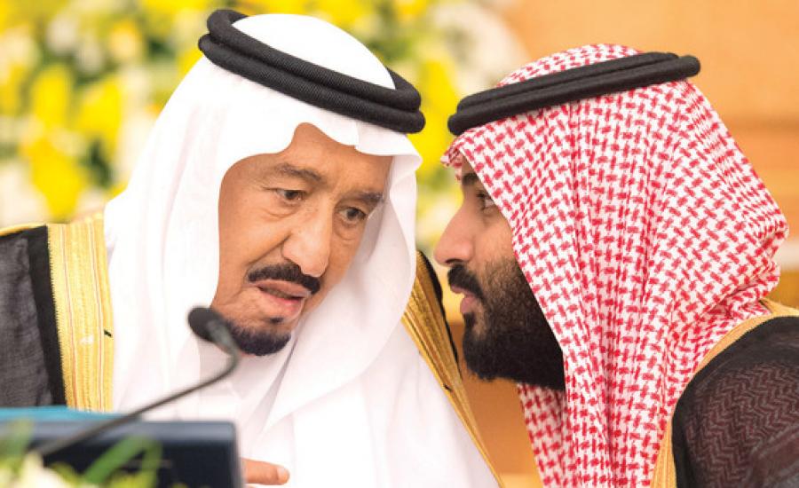 الملك سلمان وولي عهده محمد  بن سلمان 