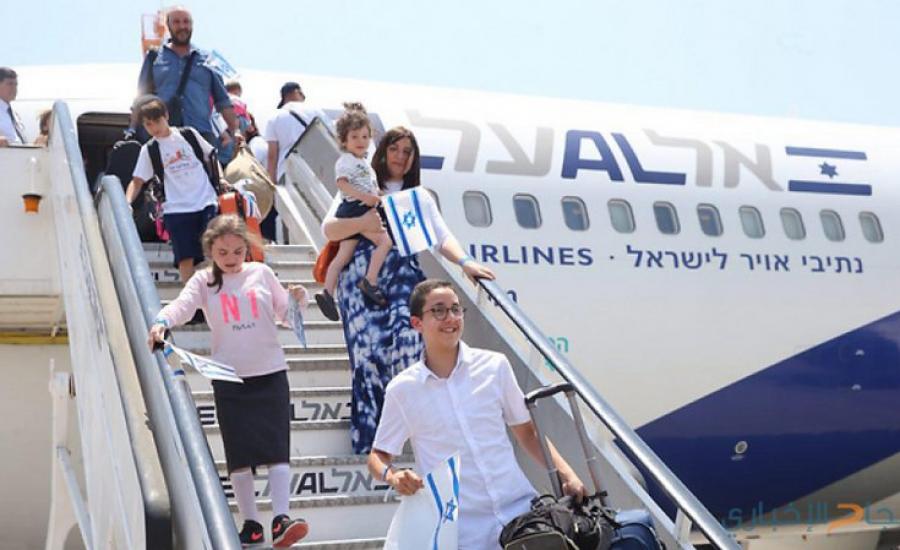 200 مهاجر يهودي يصلون اليوم إلى الأراضي الفلسطينية المحتلة