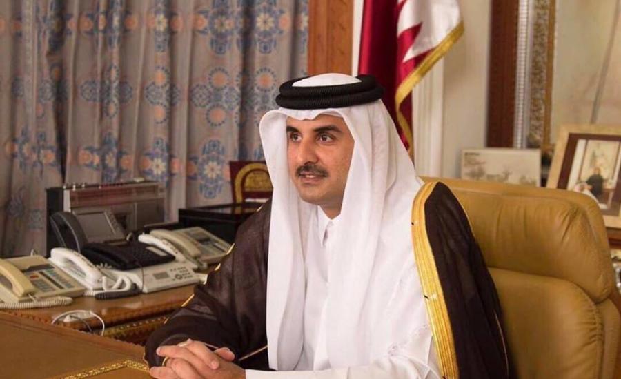 امير قطر ومخيم النصيرات