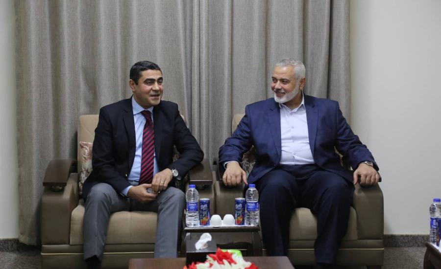 اجتماع حماس مع الوفد الامني المصري 