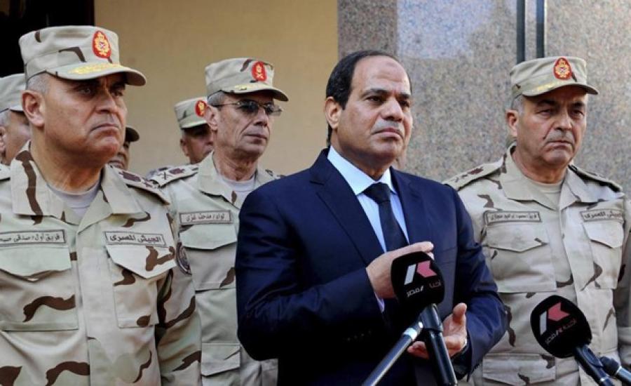 السيسي والمجلس العسكري في مصر 