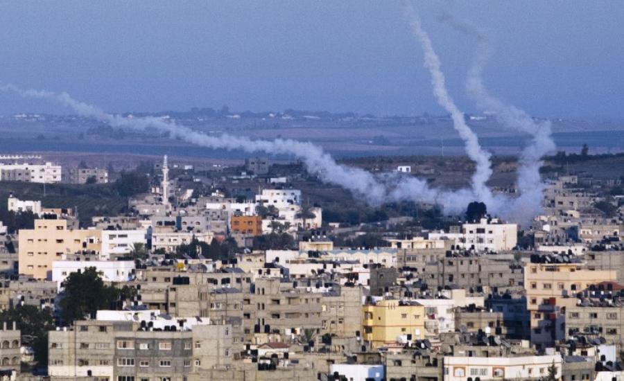 قصف متبادل بين اسرائيل وحماس في غزة 