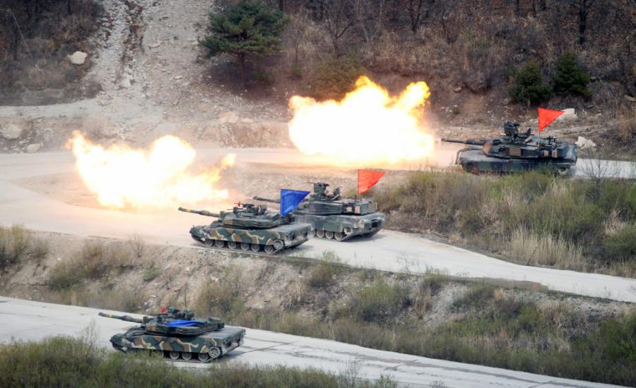 التدريبات العسكرية  بين اميركا وكوريا الجنوبية 