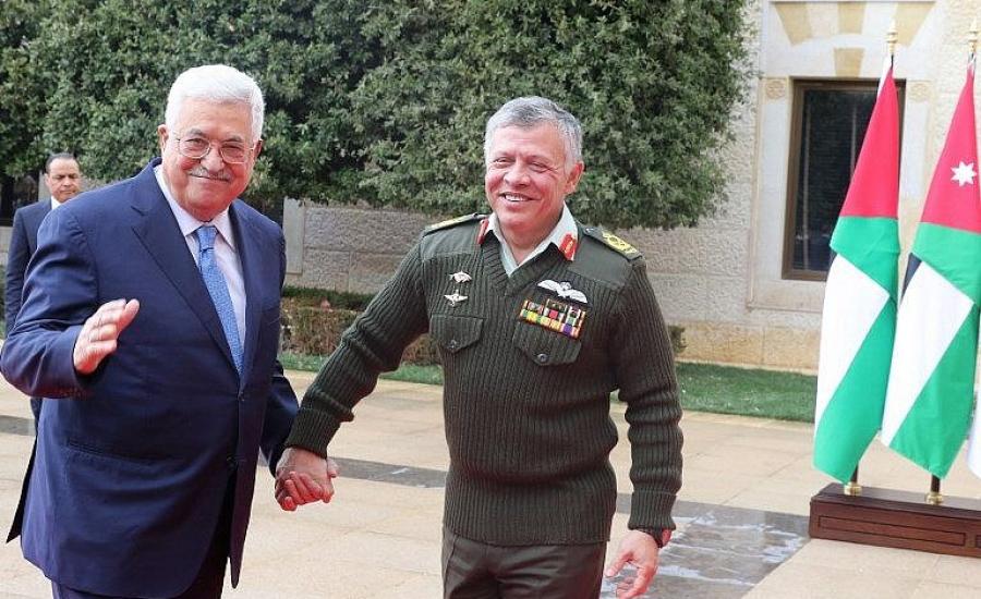 اتصال بين الرئيس عباس والملك عبد الله 