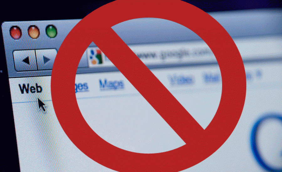 حجب مواقع الكترونية فلسطينية 