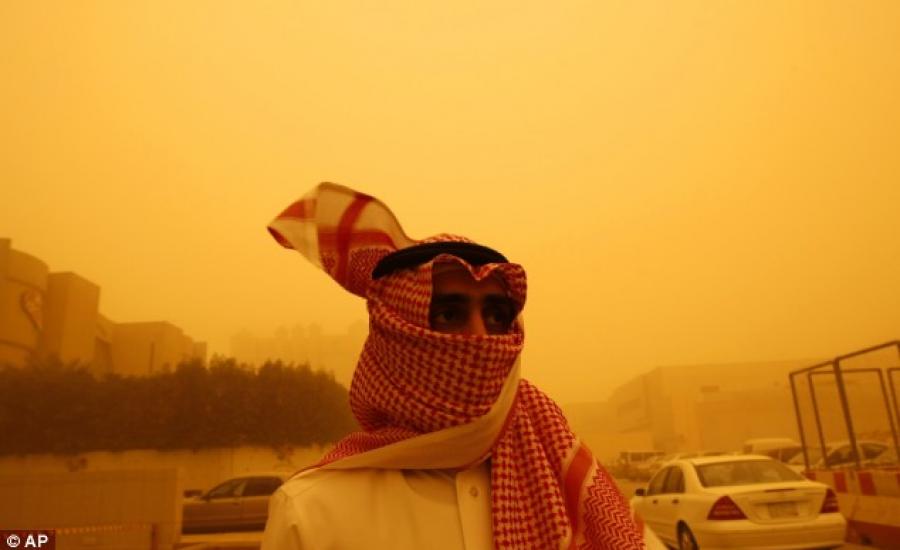 العواصف الرملية في السعودية 