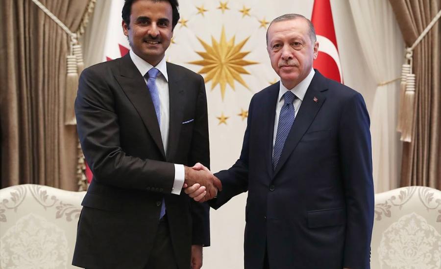 اردوغان يستقبل أمير دولة قطر 