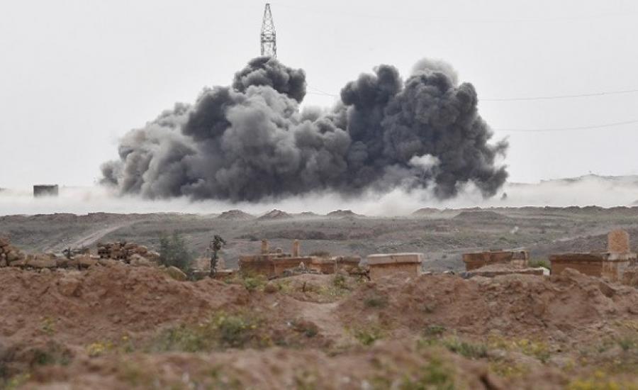 غارات سورية على مواقع داعش 