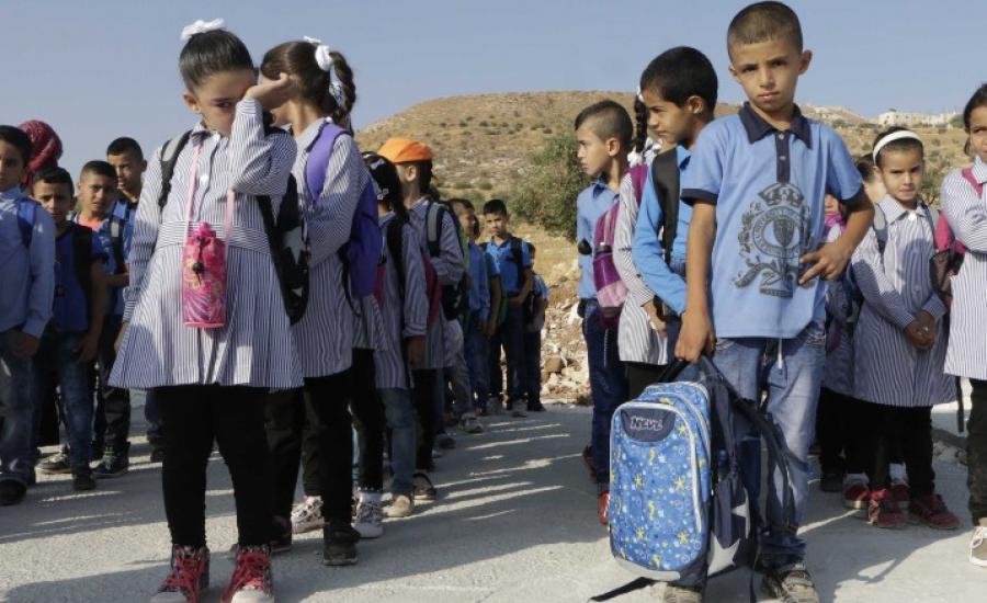 المدارس الفلسطينية والاعتداءات الاسرائيلية 