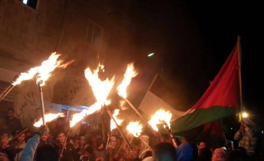 مظاهرات في الاردن ضد الاعتراف بالقدس عاصمة لاسرائيل 