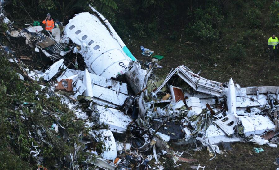 تحطم طائرة في كولومبيا 