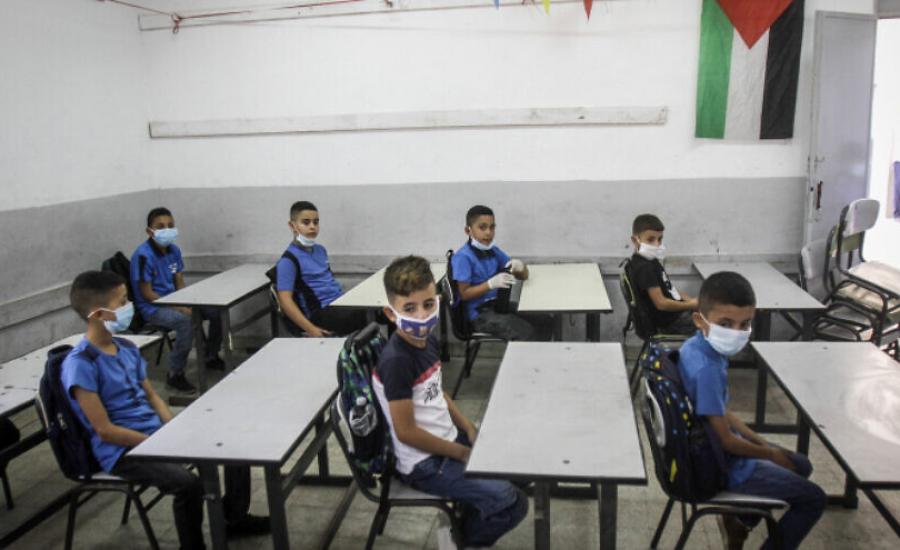 المعلمين الفلسطينيين والاضراب 