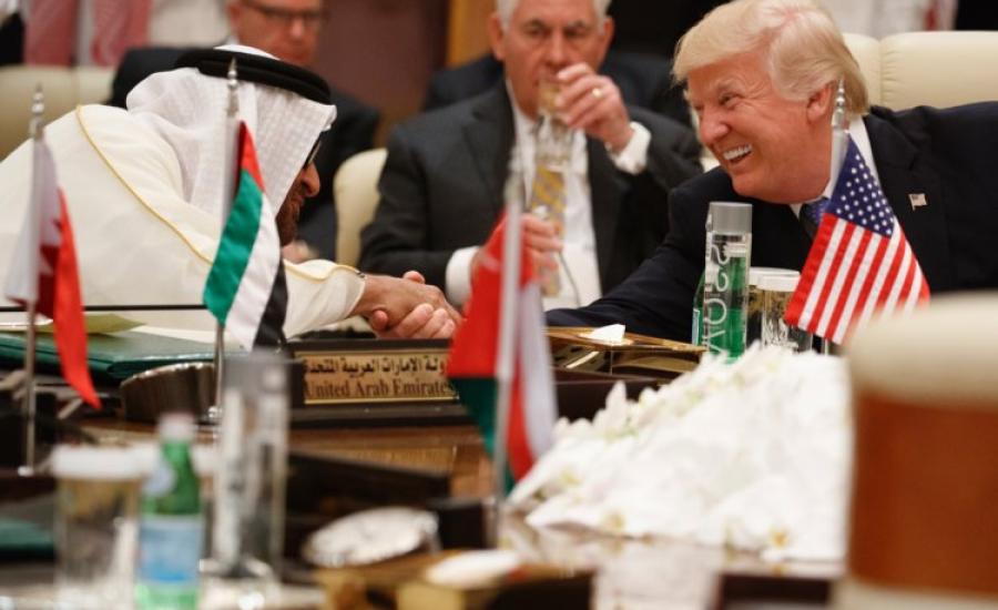 ترامب وزعماء الدول الخليجية 