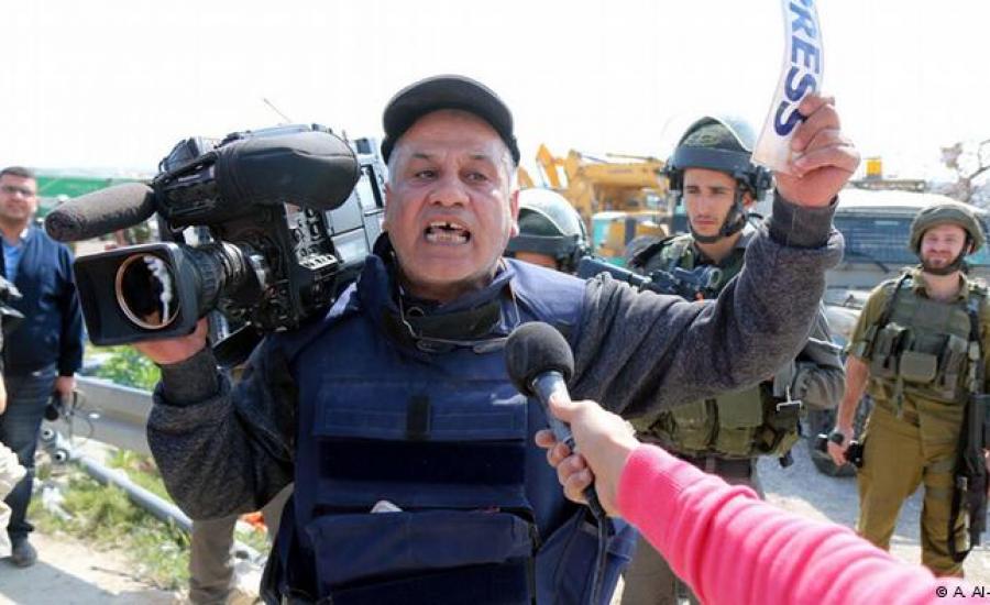 الانتهاكات الاسرائيلية ضد الصحفيين الفلسطينيين 