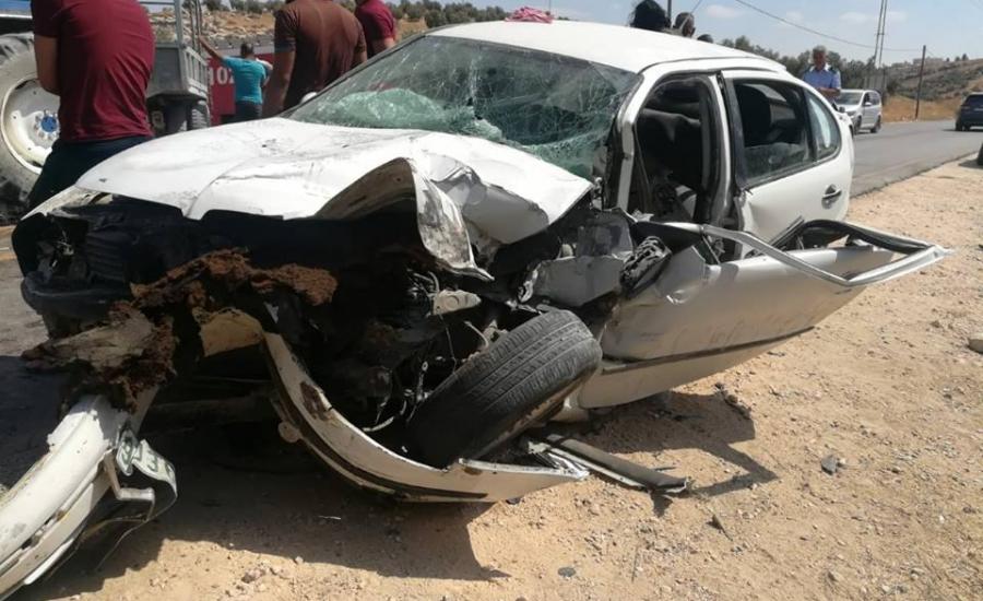 مصرع مواطنين في الضفة الغربية بسبب حوادث السير 