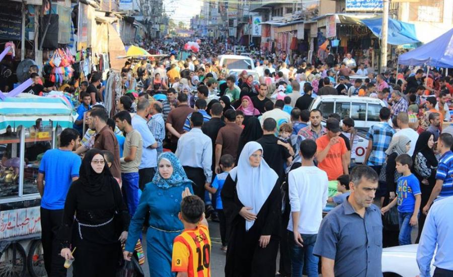 اعداد السكان في غزة 