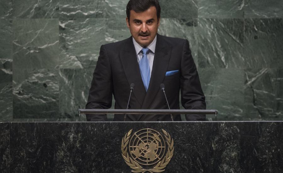 أمير قطر في الامم المتحدة 