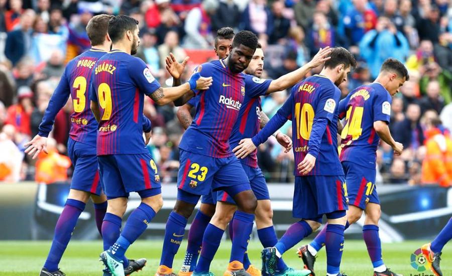 برشلونة يحقق رقم قياسي في الدوري الاسباني 