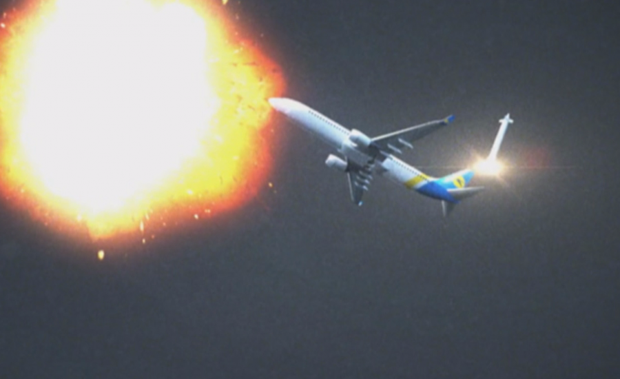 فيديو لاسقاط الطائرة الاوكرانية 