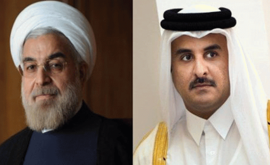 أمير قطر خلال اتصال هاتفي مع روحاني: نرحب بالتعاون مع ايران