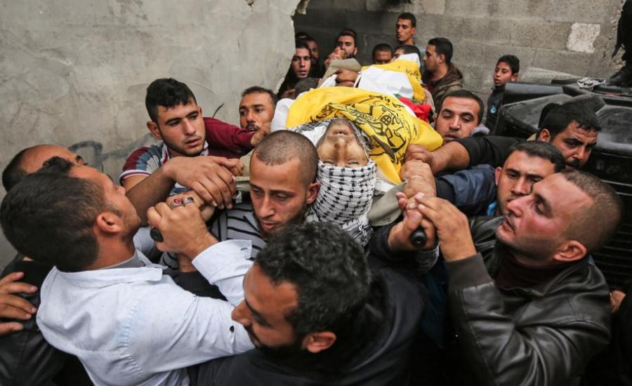 قتل فلسطينيين في غزة 