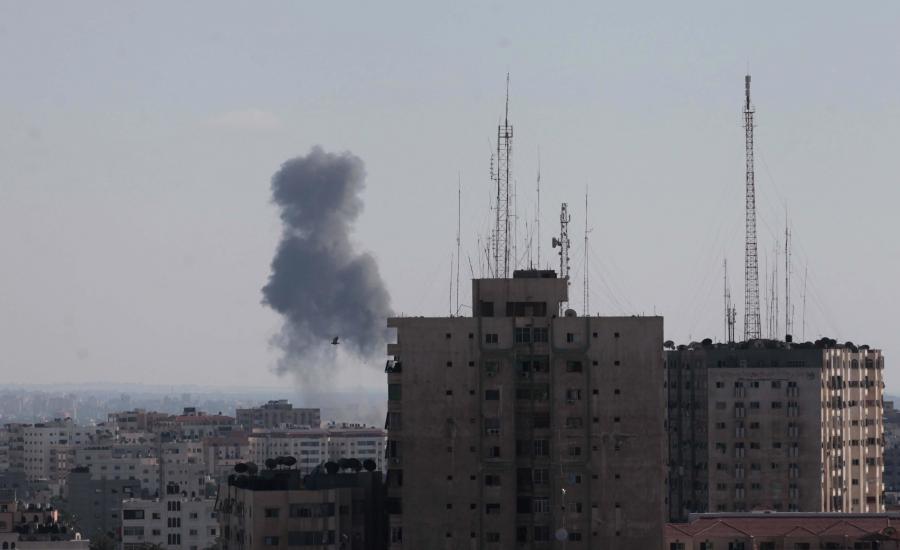 اطلاق صواريخ من غزة صوب مستوطنات الغلاف 