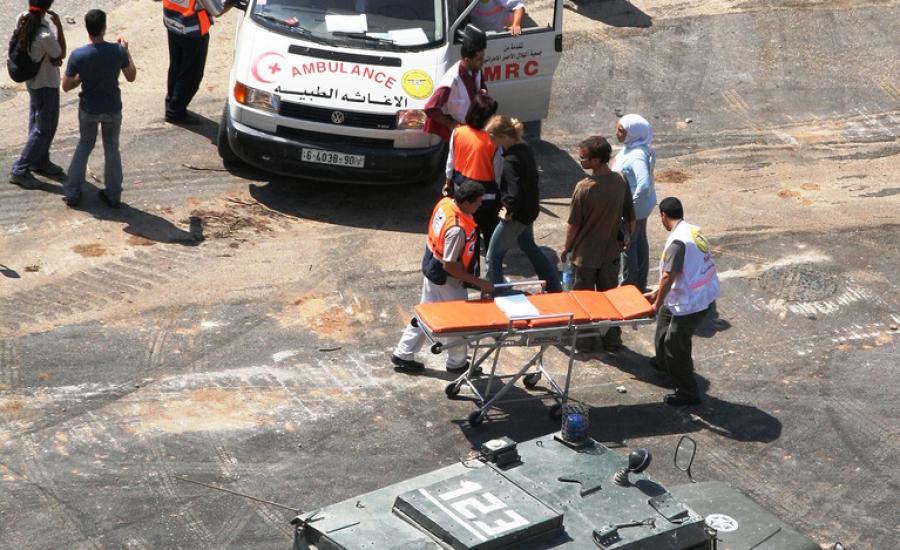اصابة فلسطيني بعد تعرضه للدهس 
