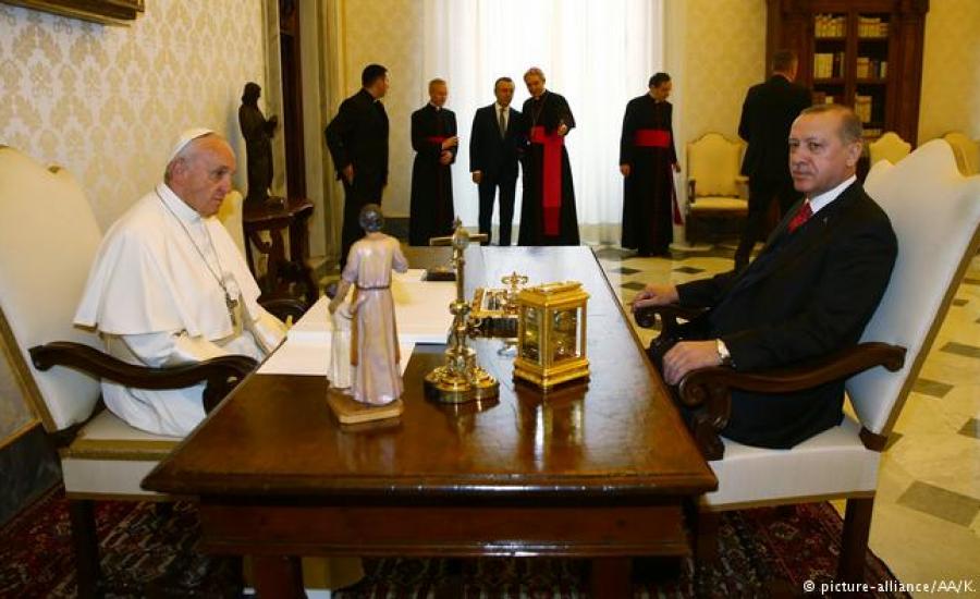 اردوغان والبابا 