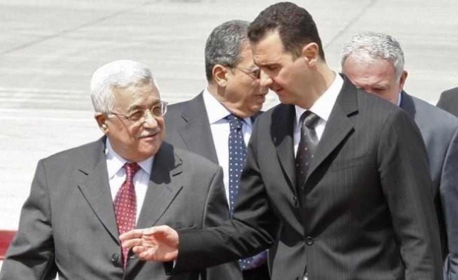 عباس وبشار الأسد 