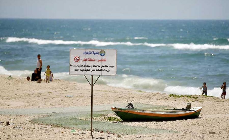 رصد أول حالة وفاة يعتقد أنها نتيجة تلوث بحر قطاع غزة