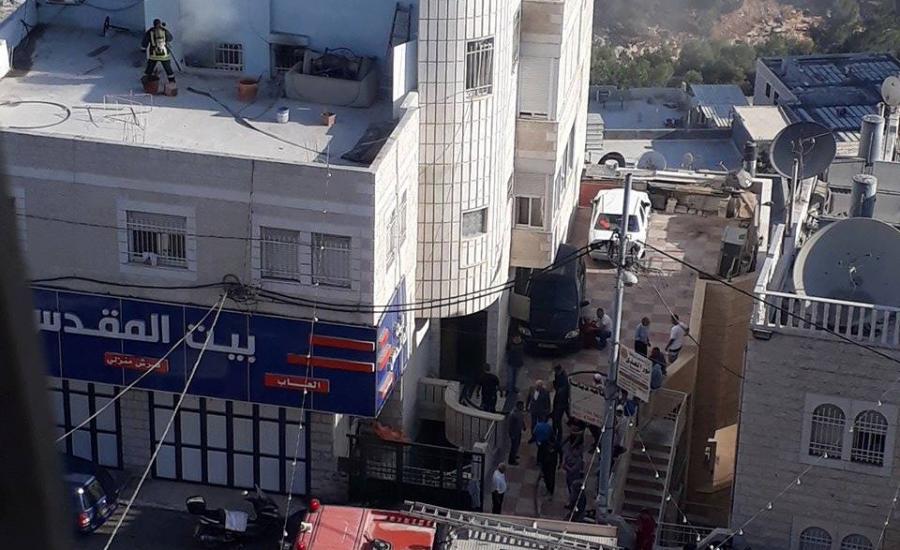 وفاة طفل بحريق اندلع بشقة سكنية في عناتا شمال شرق القدس