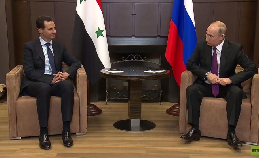 الأسد لبوتين: مستعد للتسوية السياسية في سوريا