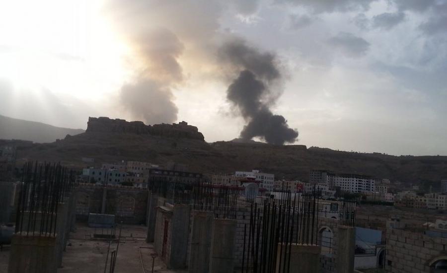 قصف التحالف العربي على مدينة الحديدة 