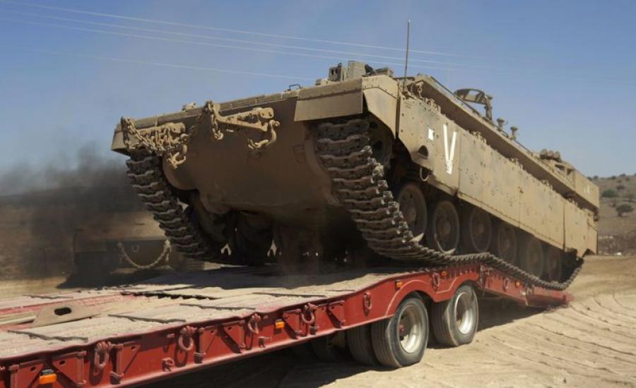 الجيش الاسرائيلي ينقل دبابات الى القدس 