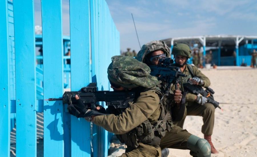 الجيش الاسرائيلي ومناورات في غزة
