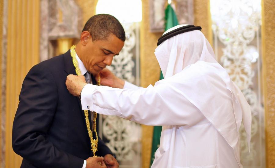 اوباما والملك السعودي عبد الله