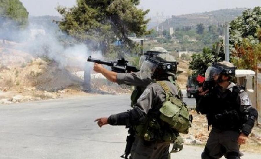 الاحتلال يقمع مسيرة النبي صالح الأسبوعية.jpg