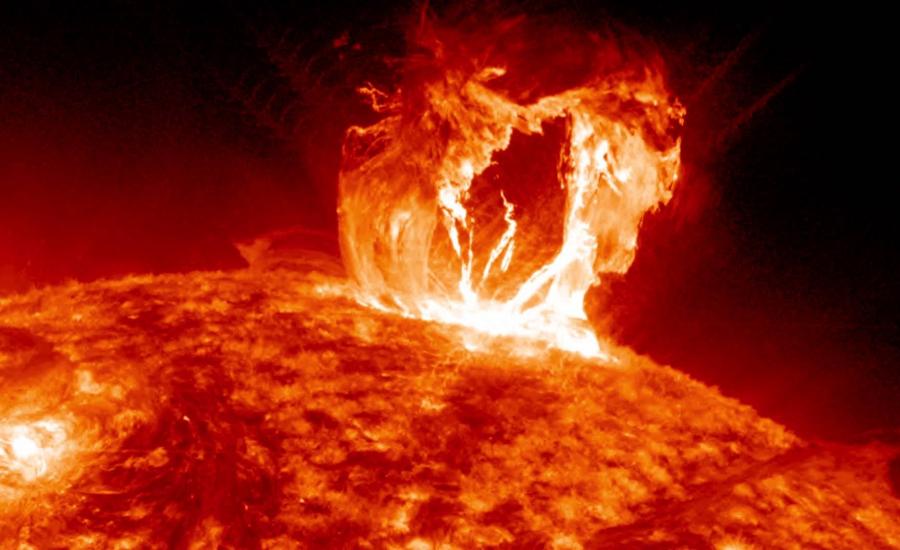 انفجار في الشمسي