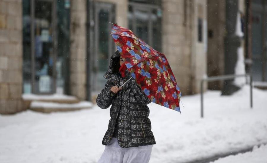 الارصاد الفلسطينية والثلوج