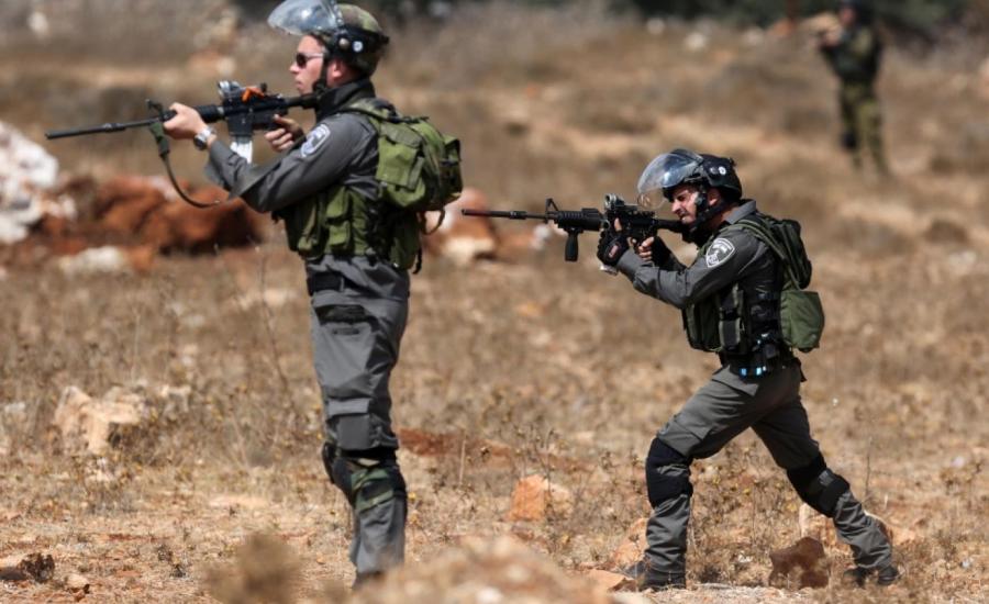 اطلاق النار على شاب فلسطيني في حوسان